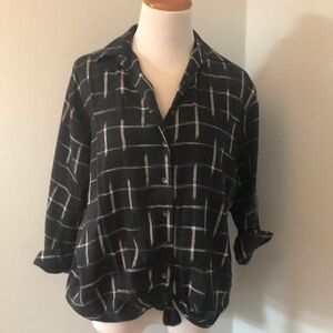Billabong Front Tie Button Down Shirt